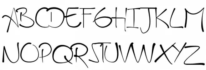 A HandMade Font Fuentes MAYÚSCULAS