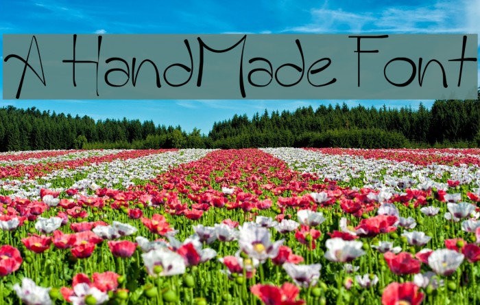 A HandMade Font Font examples