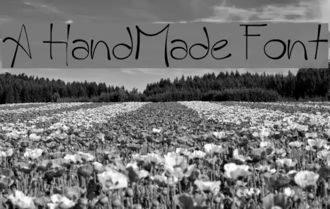A HandMade Font Шрифта examples