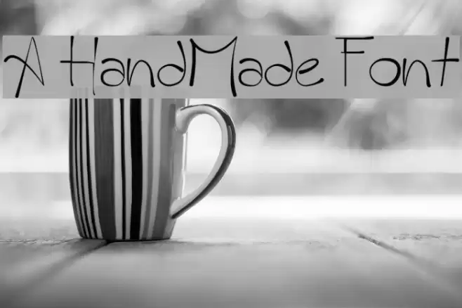 A HandMade Font Шрифта examples