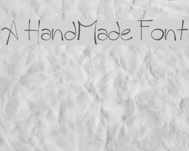 A HandMade Font Шрифта examples