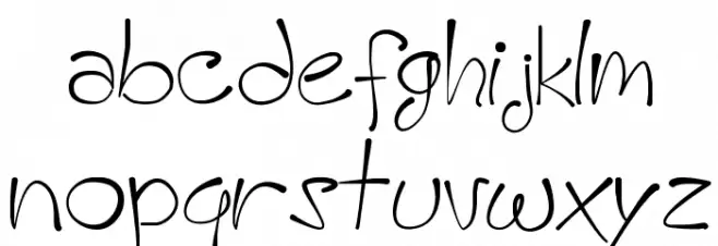 A HandMade Font Шрифта строчной