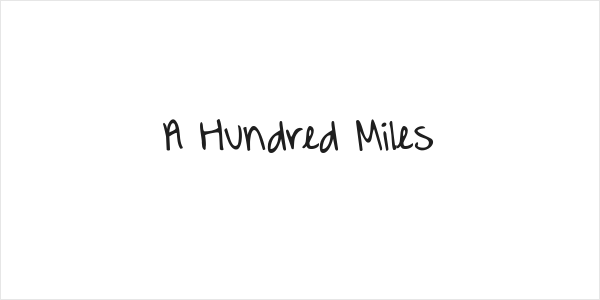 A Hundred Miles Logo