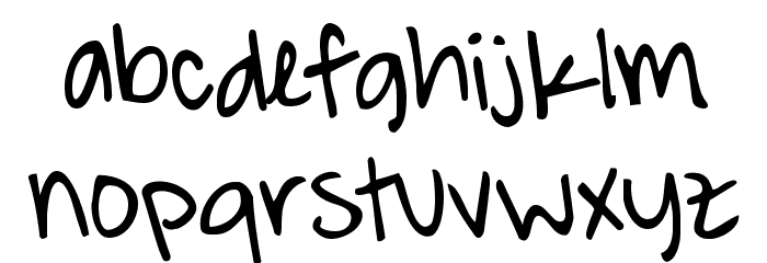 A Hundred Miles Font LOWERCASE