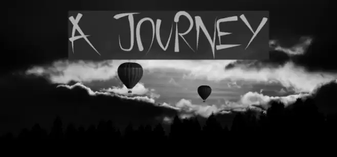 A Journey Font examples