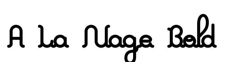A La Nage Bold फ़ॉन्ट