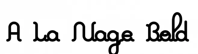 A La Nage Bold  नि: शुल्क फ़ॉन्ट्स डाउनलोड