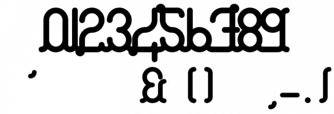 A La Nage Bold Font OTHER CHARS