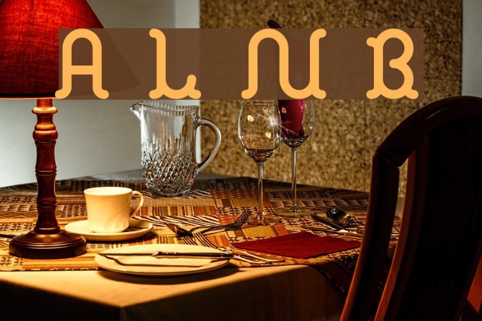 A La Nage Bold फ़ॉन्ट examples