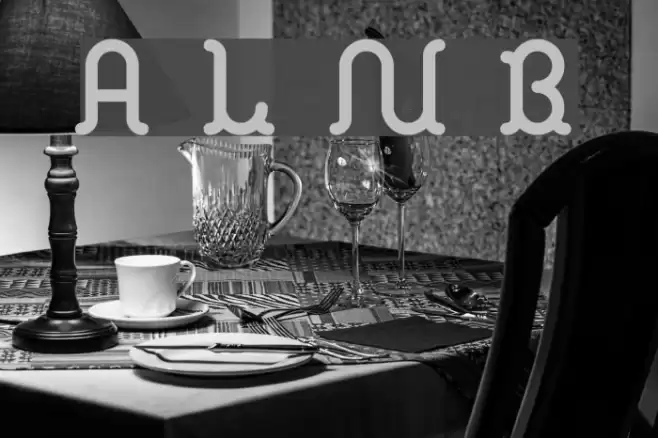 A La Nage Bold Font examples