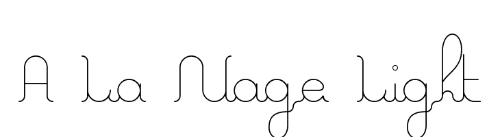 A La Nage Light Fonte