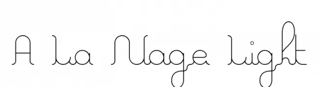 A La Nage Light  नि: शुल्क फ़ॉन्ट्स डाउनलोड