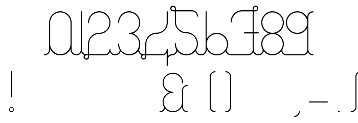 A La Nage Light Font OTHER CHARS