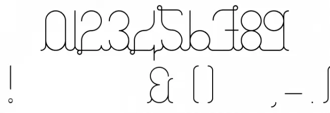 A La Nage Light Font OTHER CHARS