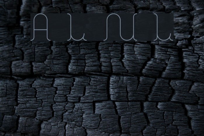 A La Nage Light Font examples