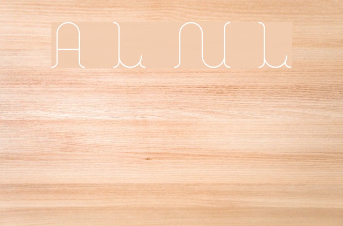 A La Nage Light Font examples