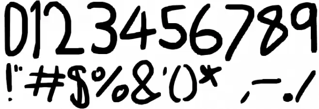 A Letter From a Friend Font OTHER CHARS