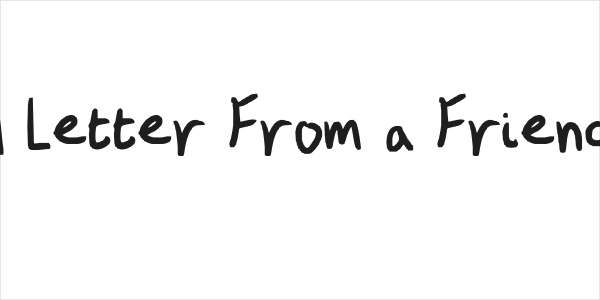 A Letter From a Friend Logo