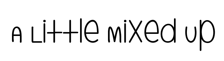 A Little Mixed Up Font