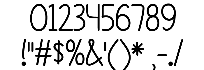 A Little Mixed Up Font OTHER CHARS