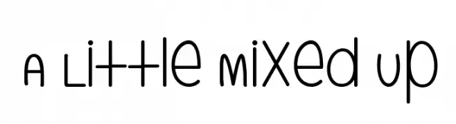 A Little Mixed Up  フリーフォントのダウンロード