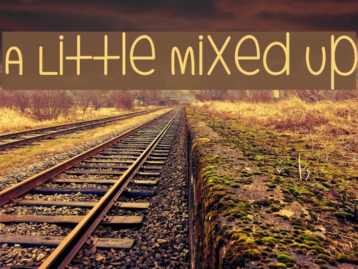 A Little Mixed Up Schriftart examples