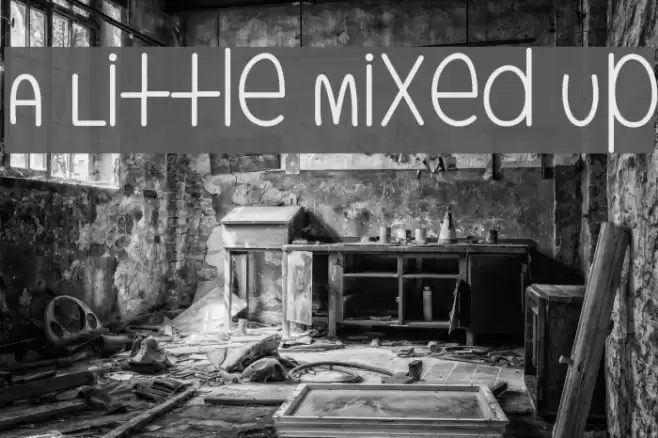 A Little Mixed Up Schriftart examples