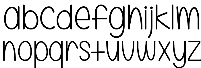 A Little Mixed Up Font LOWERCASE