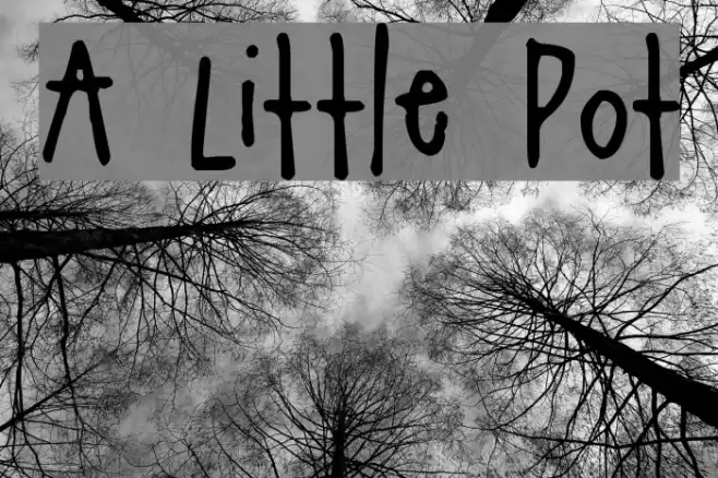 A Little Pot Font examples