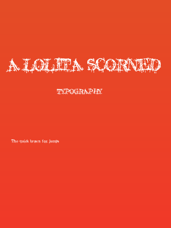 A Lolita Scorned Poster