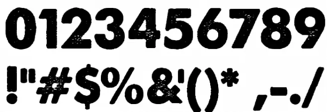 A Love of Thunder フォント その他の文字