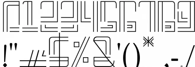 A-Maze Font OTHER CHARS