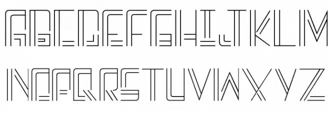 A-Maze Schriftart Groß