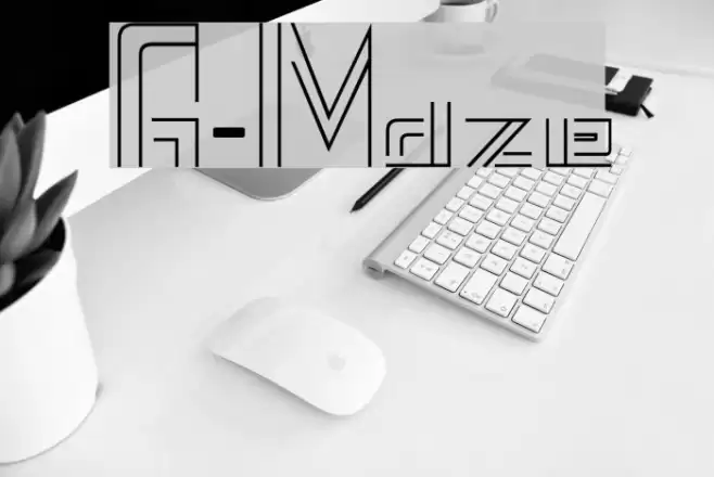 A-Maze Font examples