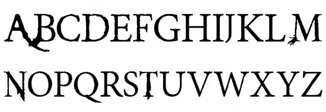 A Monster Free Schriftart Groß