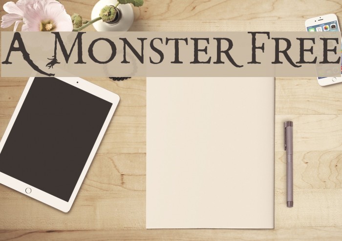A Monster Free Font examples