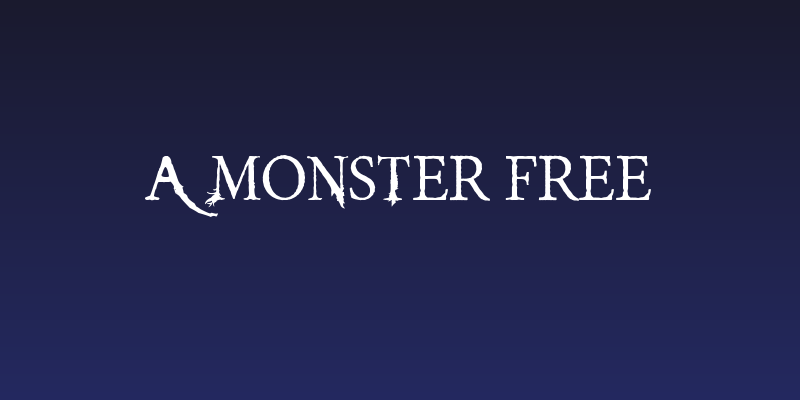 A Monster Free Social Header