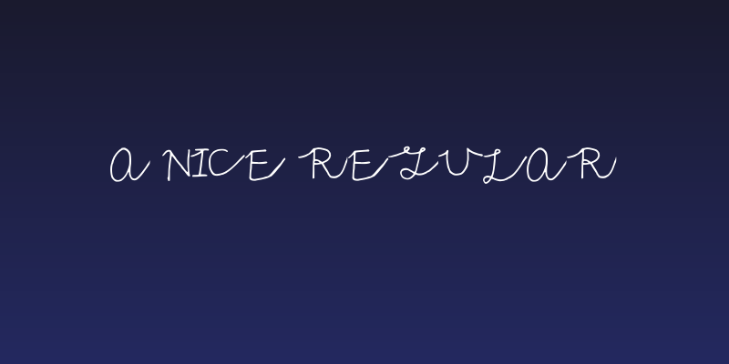 A Nice Regular Social Header