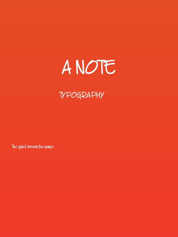 A Note Poster