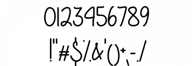 A Perfect Place Font OTHER CHARS