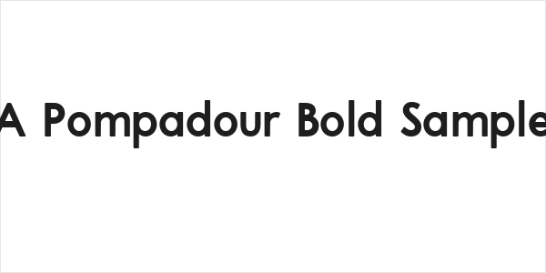 A Pompadour Bold Sample Logo