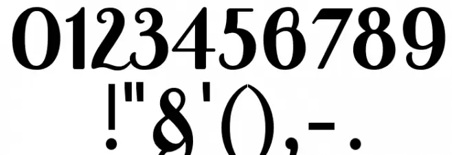 A Pompadour Display Sample 字体 其它煤焦