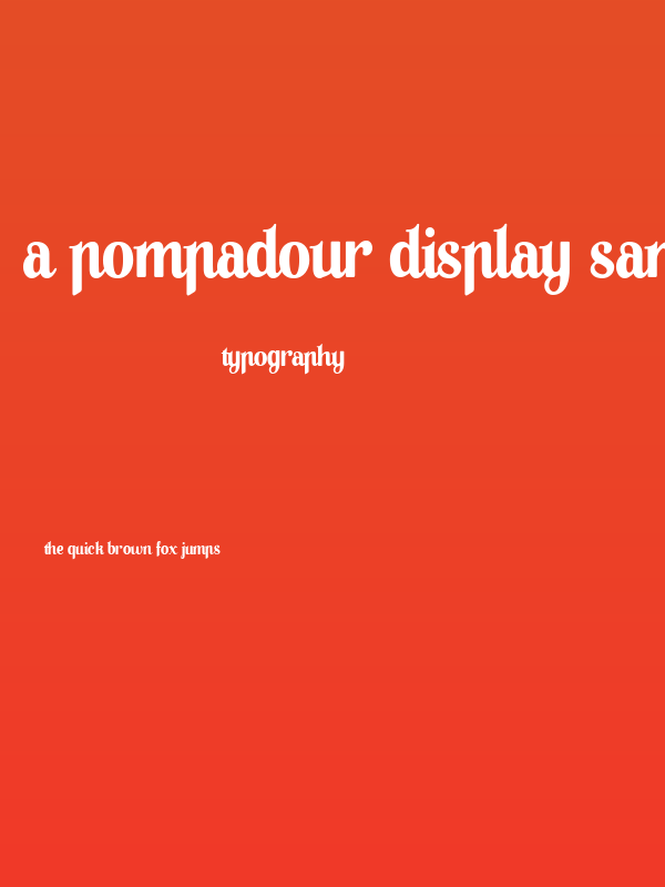 A Pompadour Display Sample Poster