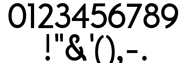 A Pompadour Sample Font OTHER CHARS