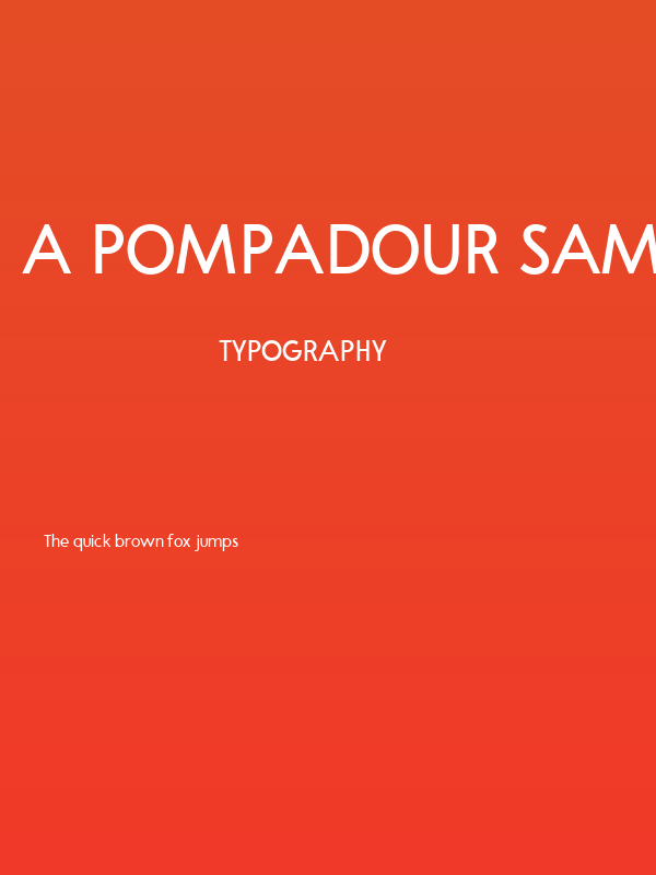 A Pompadour Sample Poster