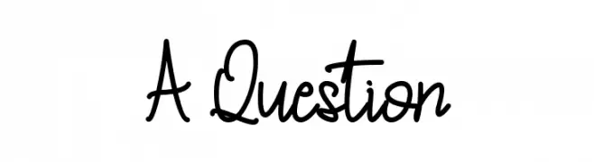 A Question  لخطوط تنزيل