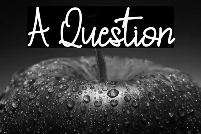 A Question Font examples