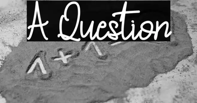 A Question Font examples