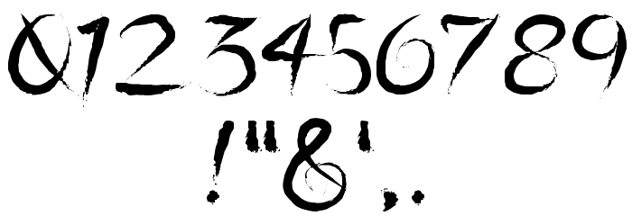 A Quiet Sleep フォント その他の文字