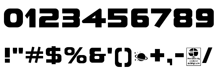 A*SPACE HEAVY Demo Font OTHER CHARS